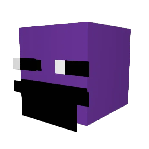 Dalkin_ Minecraft avatar head, 3D render