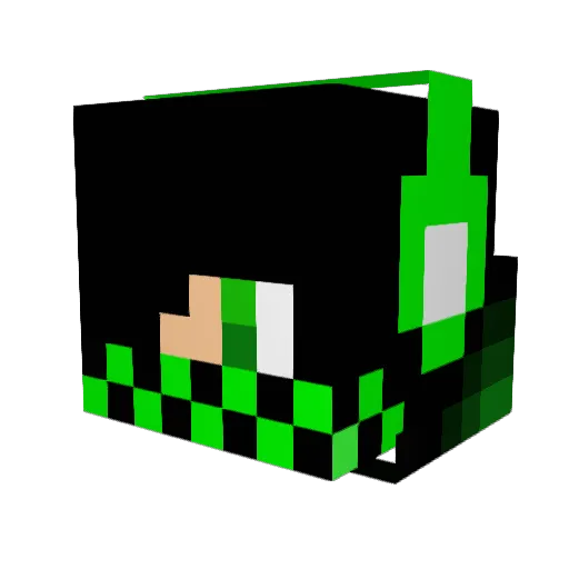 Dallas242 Minecraft avatar head, 3D render