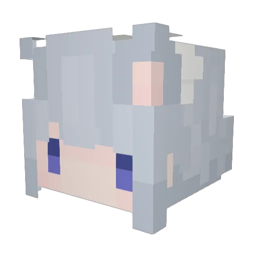 Dallasino Minecraft avatar head, 3D render