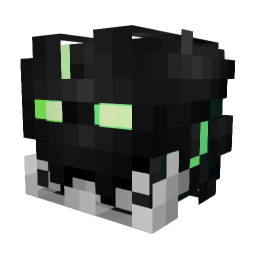 Dalleez Minecraft avatar head, 3D render