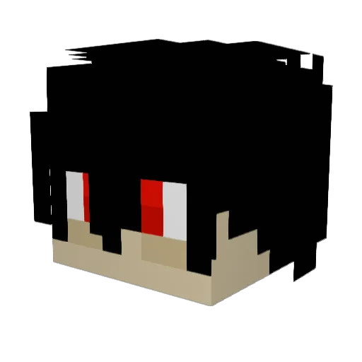 Dallenko Minecraft avatar head, 3D render