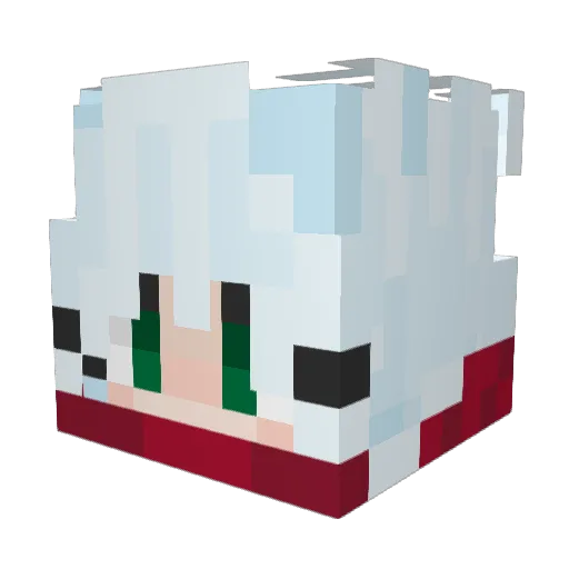 Dallpir Minecraft avatar head, 3D render