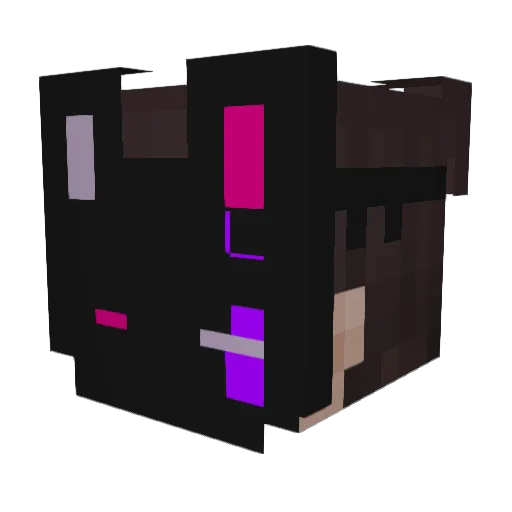 Dally1520 Minecraft avatar head, 3D render