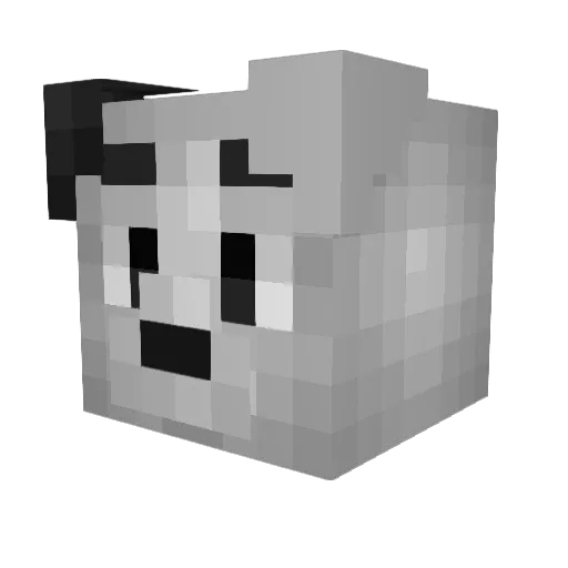 Dalmatinerfreund Minecraft avatar head, 3D render