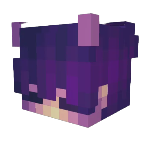 Dalmoon_ Minecraft avatar head, 3D render