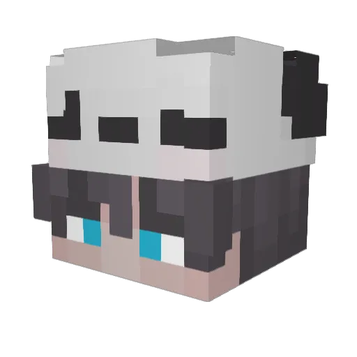 Dalmun Minecraft avatar head, 3D render