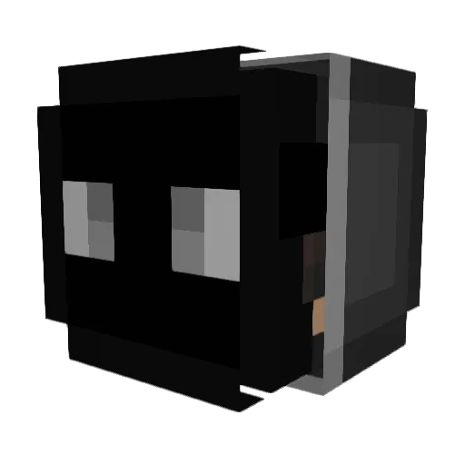 DalonK_ Minecraft avatar head, 3D render