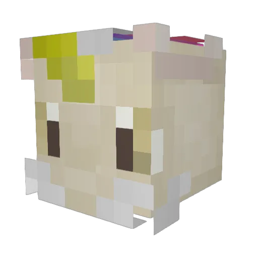 Dalskap Minecraft avatar head, 3D render