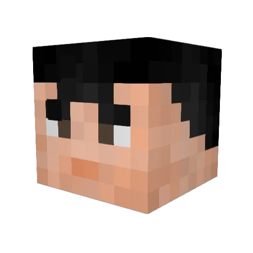 Dalt4Tralt Minecraft avatar head, 3D render