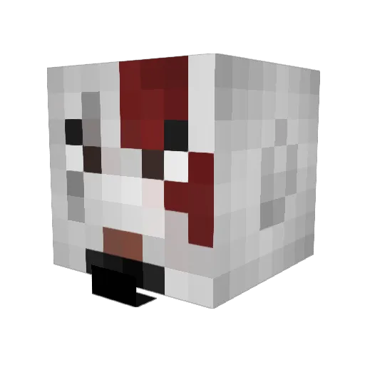 Dalter7 Minecraft avatar head, 3D render