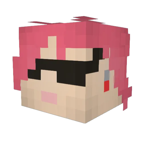DaltonRobson Minecraft avatar head, 3D render