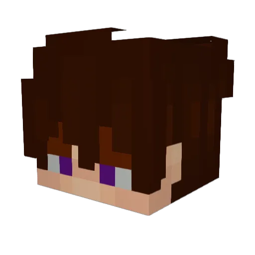 DaltonTheFrog Minecraft avatar head, 3D render
