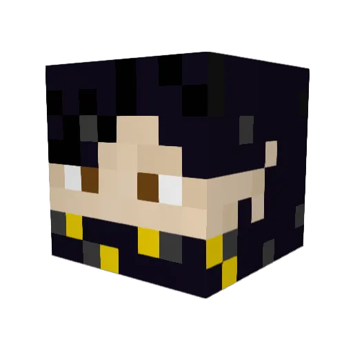 Daltonator864 Minecraft avatar head, 3D render