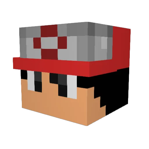 Daly_Mail Minecraft avatar head, 3D render