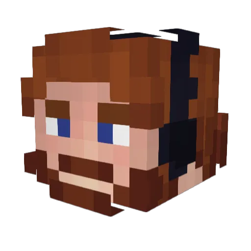 DalynPlaysMC Minecraft avatar head, 3D render