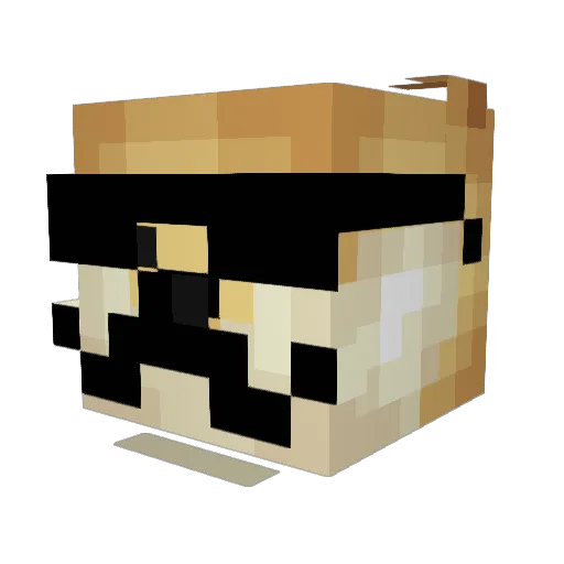 Dalza0328 Minecraft avatar head, 3D render