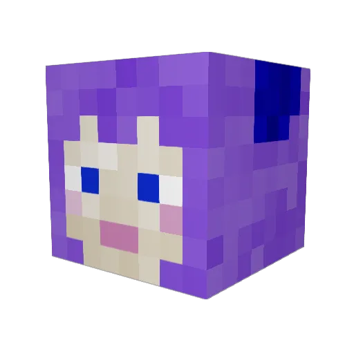 DamOspin Minecraft avatar head, 3D render