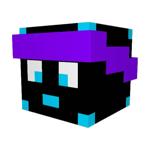 DamSi7 Minecraft avatar head, 3D render