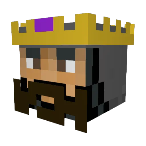 DamZer6888 Minecraft avatar head, 3D render