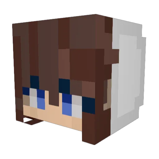 DamaKier Minecraft avatar head, 3D render
