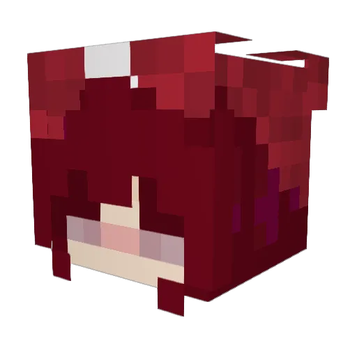 Dama_Cosp Minecraft avatar head, 3D render