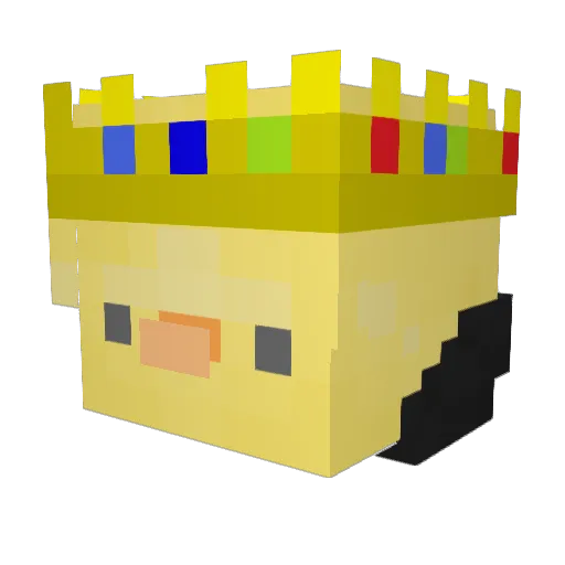 Damage0_0 Minecraft avatar head, 3D render