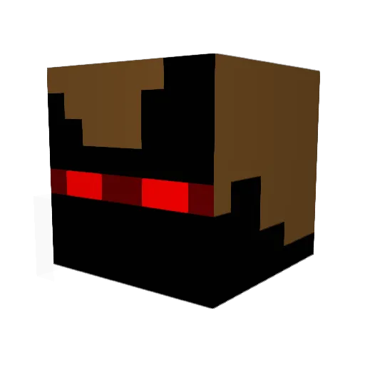 Damagedyew Minecraft avatar head, 3D render