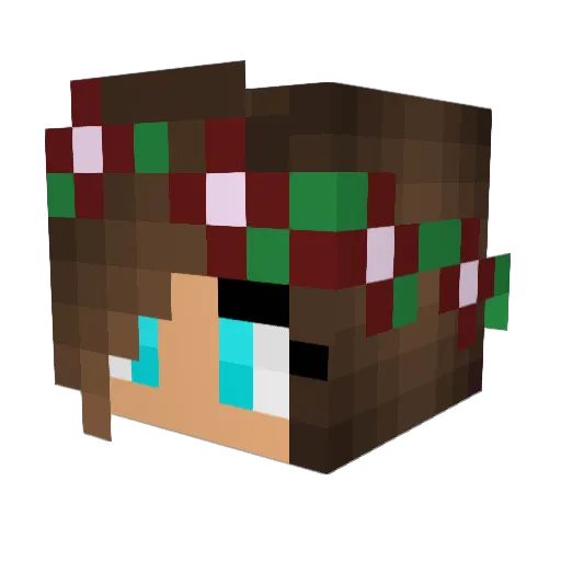 Damagingthor Minecraft avatar head, 3D render