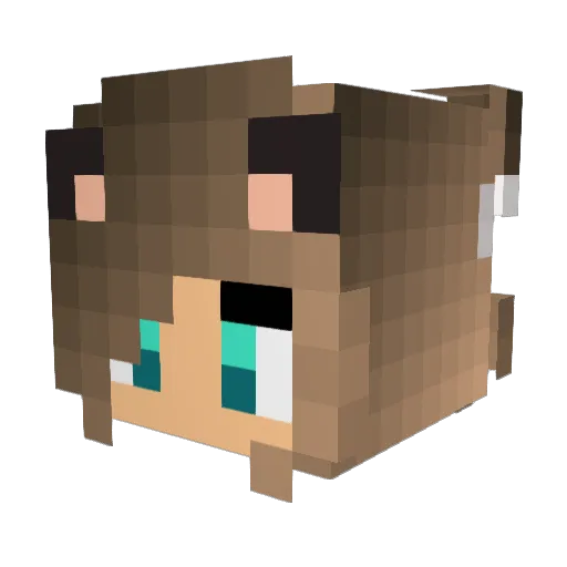 Damalas75 Minecraft avatar head, 3D render