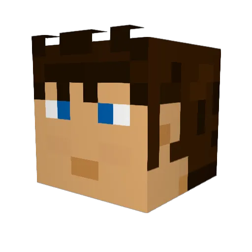 Damascus117 Minecraft avatar head, 3D render