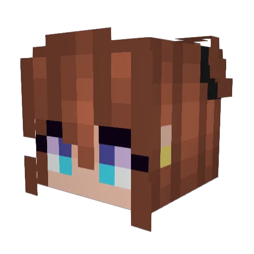 Damatta77 Minecraft avatar head, 3D render