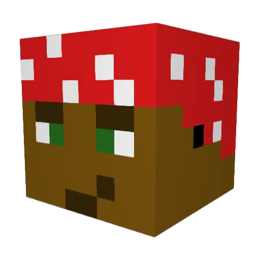 Dambledoor Minecraft avatar head, 3D render