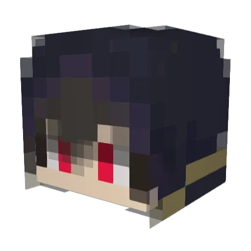 Damcaren Minecraft avatar head, 3D render