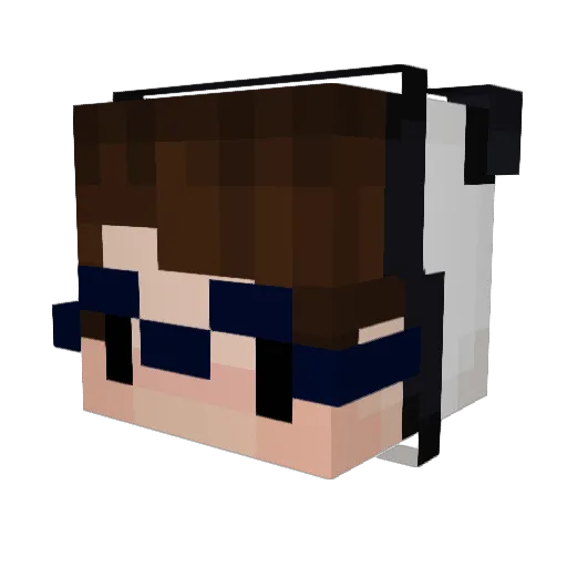 DameonAWayne Minecraft avatar head, 3D render