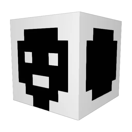 Damex_02 Minecraft avatar head, 3D render