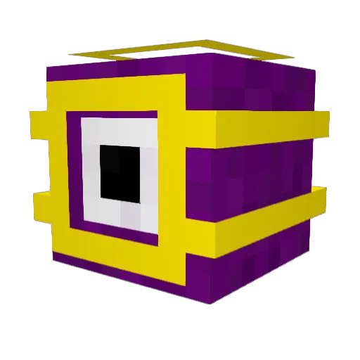 Dami0us Minecraft avatar head, 3D render