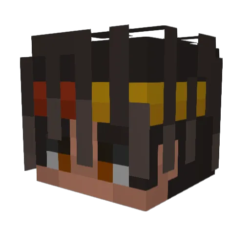 Dami1112 Minecraft avatar head, 3D render