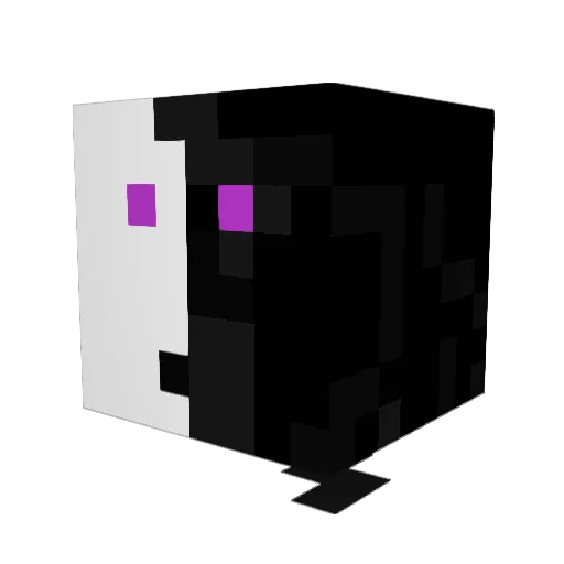 DamiGAG Minecraft avatar head, 3D render