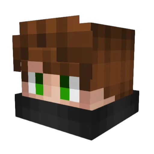 DamiGamingYT Minecraft avatar head, 3D render