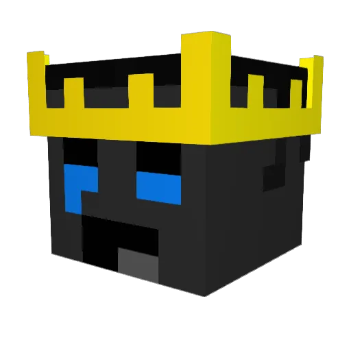 DamiPompa Minecraft avatar head, 3D render