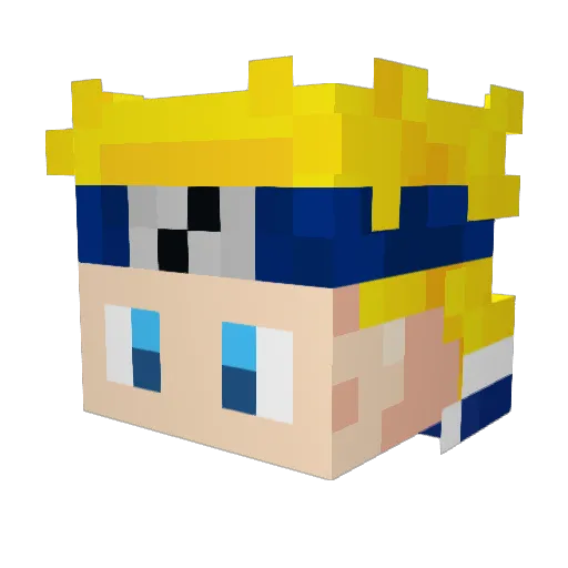 Damiaaaan Minecraft avatar head, 3D render