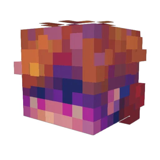 Damian Minecraft avatar head, 3D render