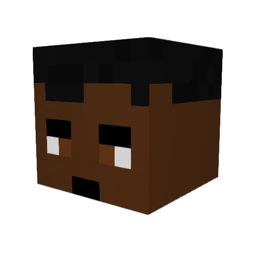 DamianG415 Minecraft avatar head, 3D render