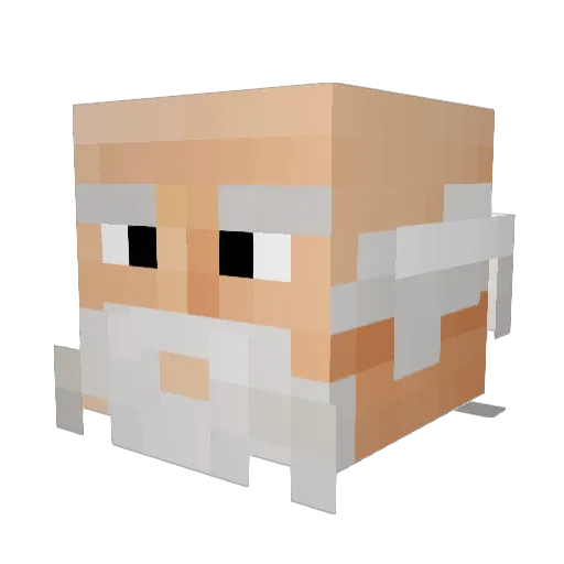DamianJobs Minecraft avatar head, 3D render