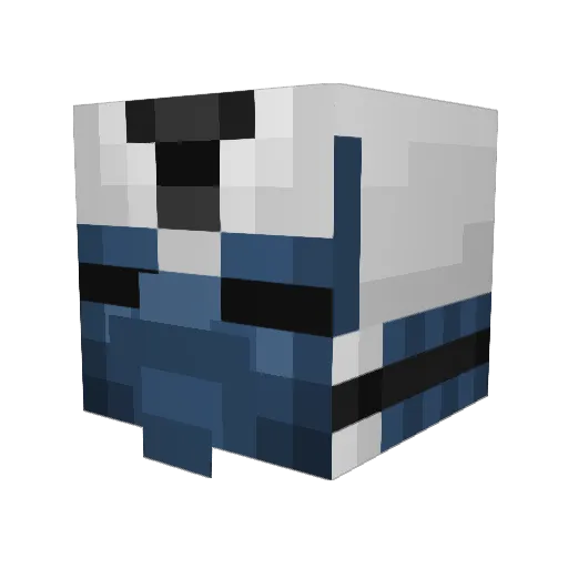 DamianL_ Minecraft avatar head, 3D render