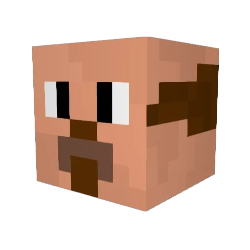 DamianMaster Minecraft avatar head, 3D render