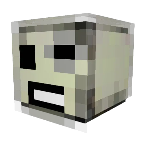 DamianRison Minecraft avatar head, 3D render