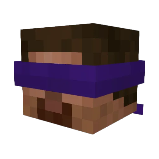 DamianTTH Minecraft avatar head, 3D render