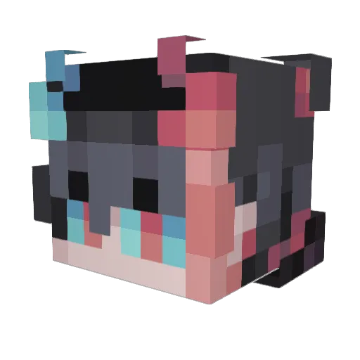 Damiandabest Minecraft avatar head, 3D render