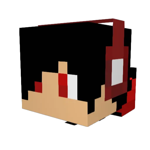 Damien1045 Minecraft avatar head, 3D render